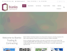 Tablet Screenshot of bianko-qatar.com
